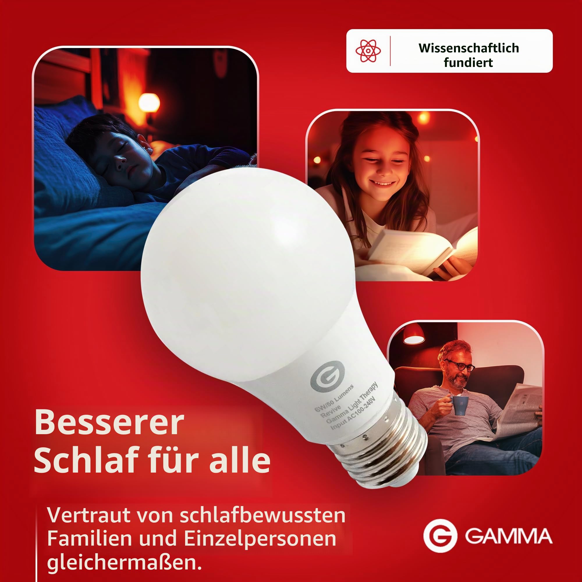 Revive 670 nm Rotlicht-Schlaftherapie von Gamma