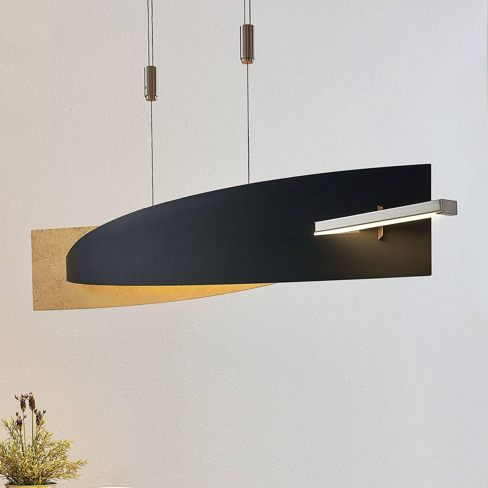 Lucande lampada a sospensione dimmerabile (Moderno) colore Nero, in Metallo ad es. Soggiorno & Sala da pranzo lampadina inclusa Lampada lampadine per plafoniera