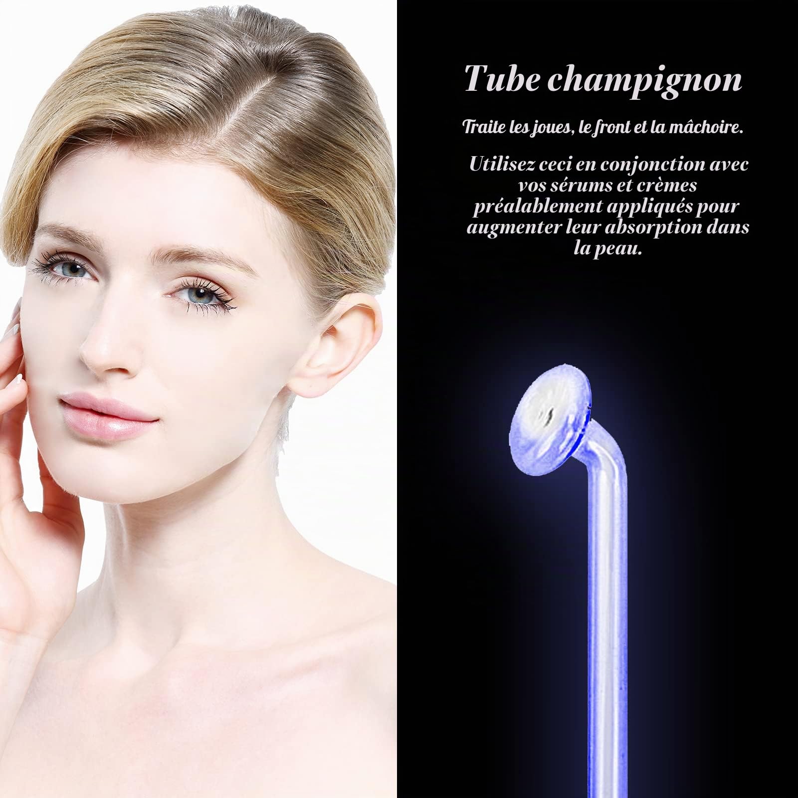 Pièce de rechange d'électrode pourprée d'infrarouge ETH002A pour l'instrument portatif de haute fréquence de Elitzia (Électrode de champignon)