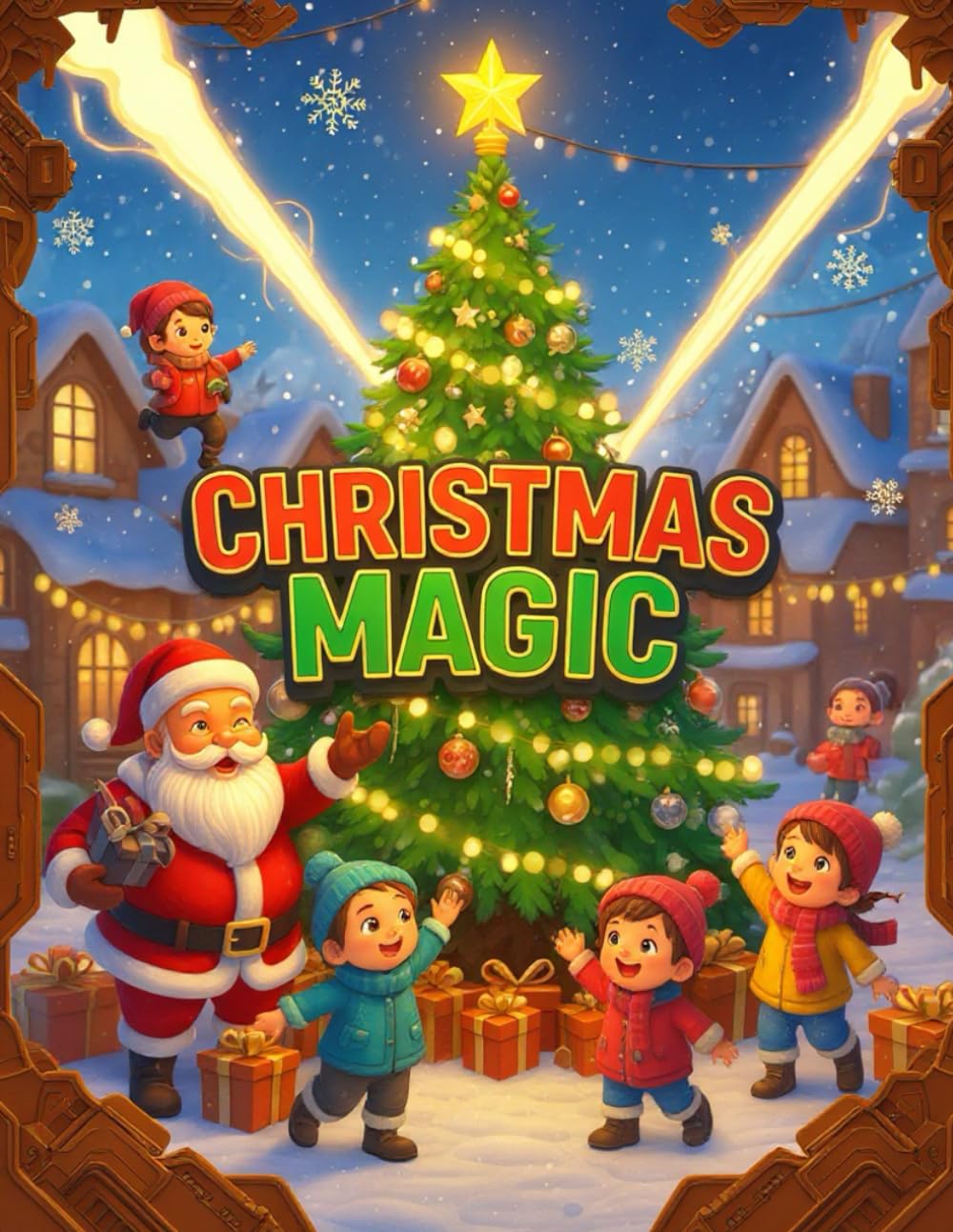 Christmas Magic: Fun, Charming And Easy Christmas Coloring Pages For Kids (Delightful coloring books for children)