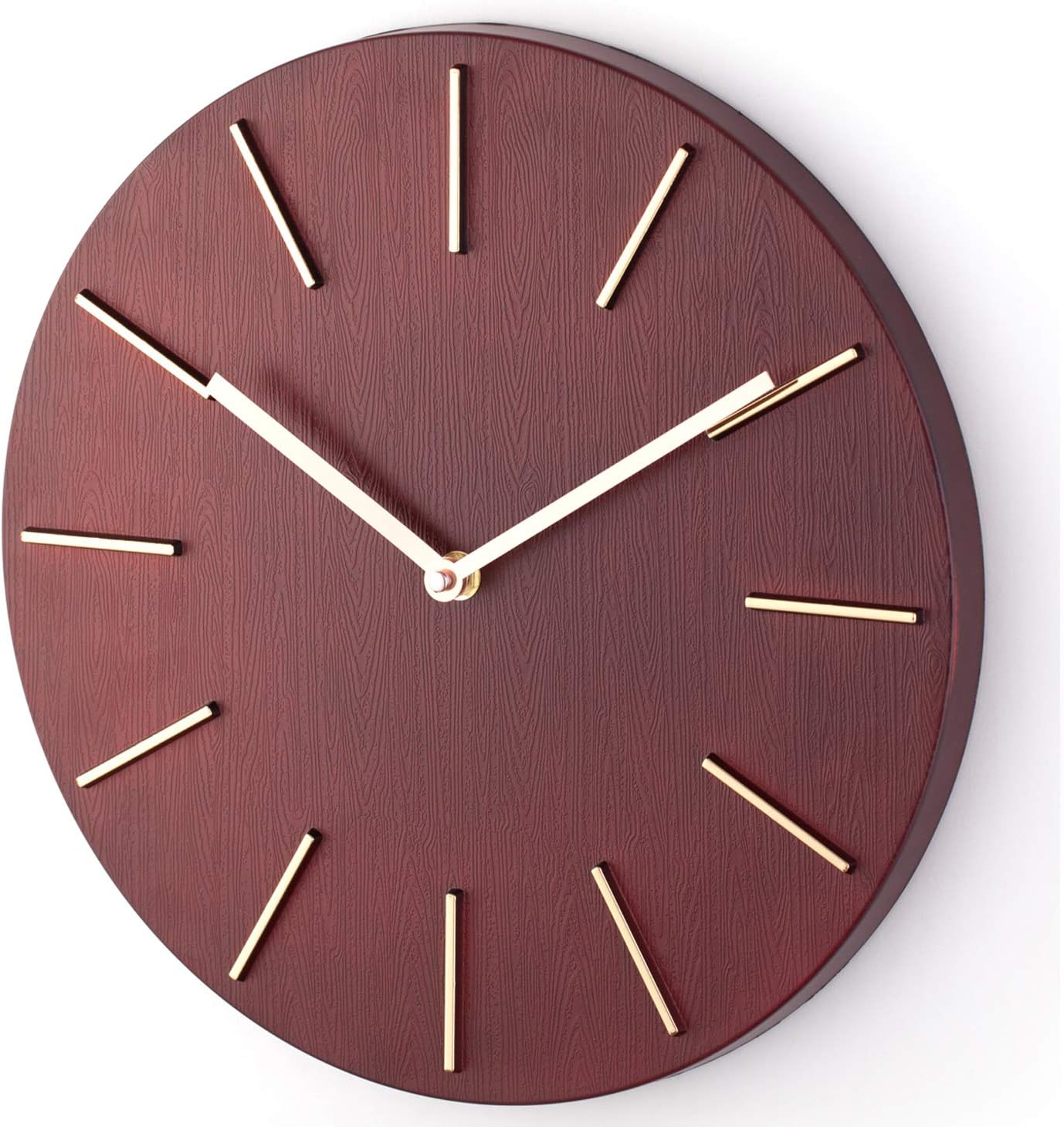 Bloom Flower 14 Inch Modern Decorative Wall Clock - Silent & Non-Ticking - Large