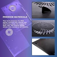Joso RGB LED Világítós Előlap PS5 Disc Konzolhoz - ABS Karcálló Burkolat Hűtőnyílásokkal, 8 Színű 400+ Fényeffekt, Zenére Szinkronizáló, Táv 4