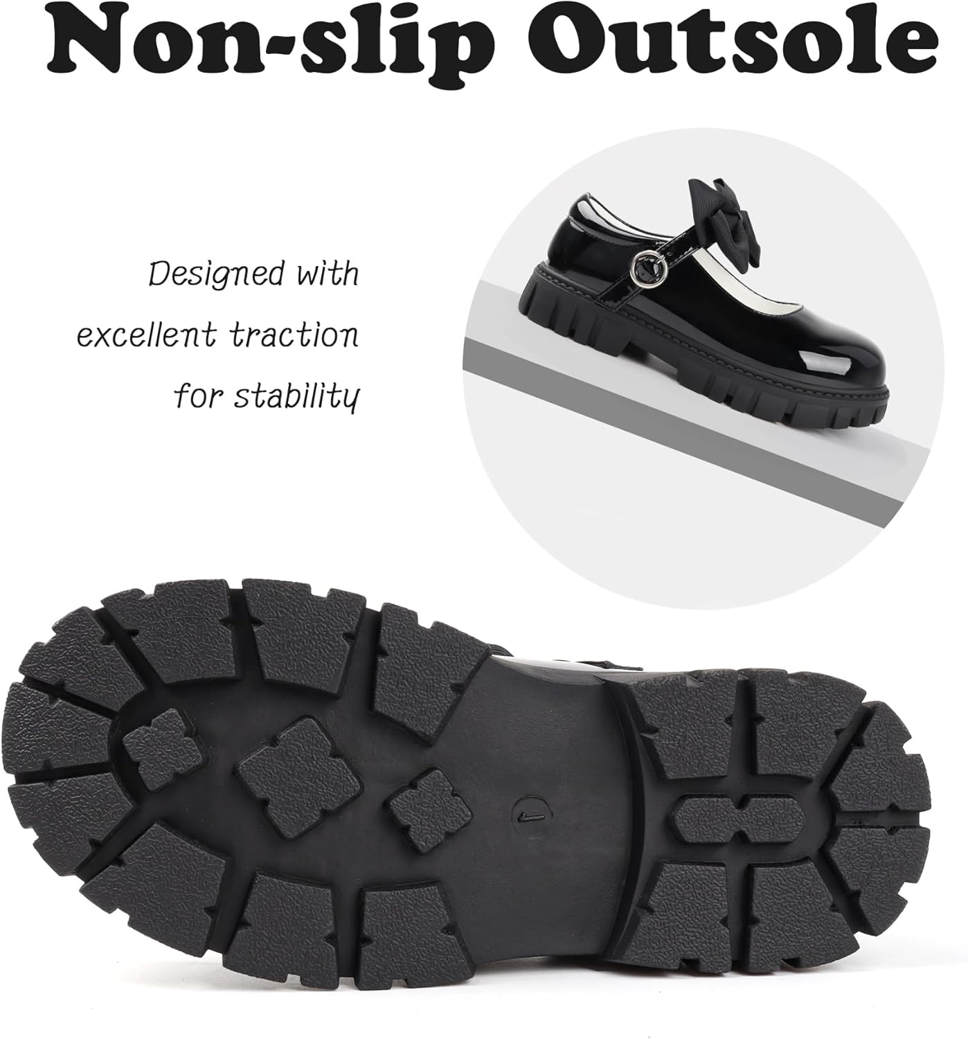 Toddler Girl Dress Shoes Bow Black Dress School Shoes Princess Mary Jane for Toddler/Little Girl - Image 5