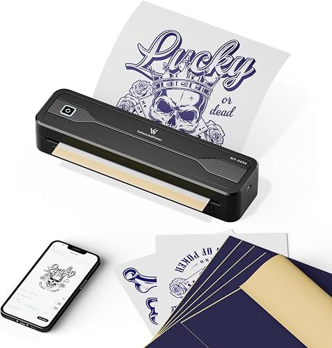 8038 Imprimante de Tatouage sans Fil Thermique Bluetooth TATELF