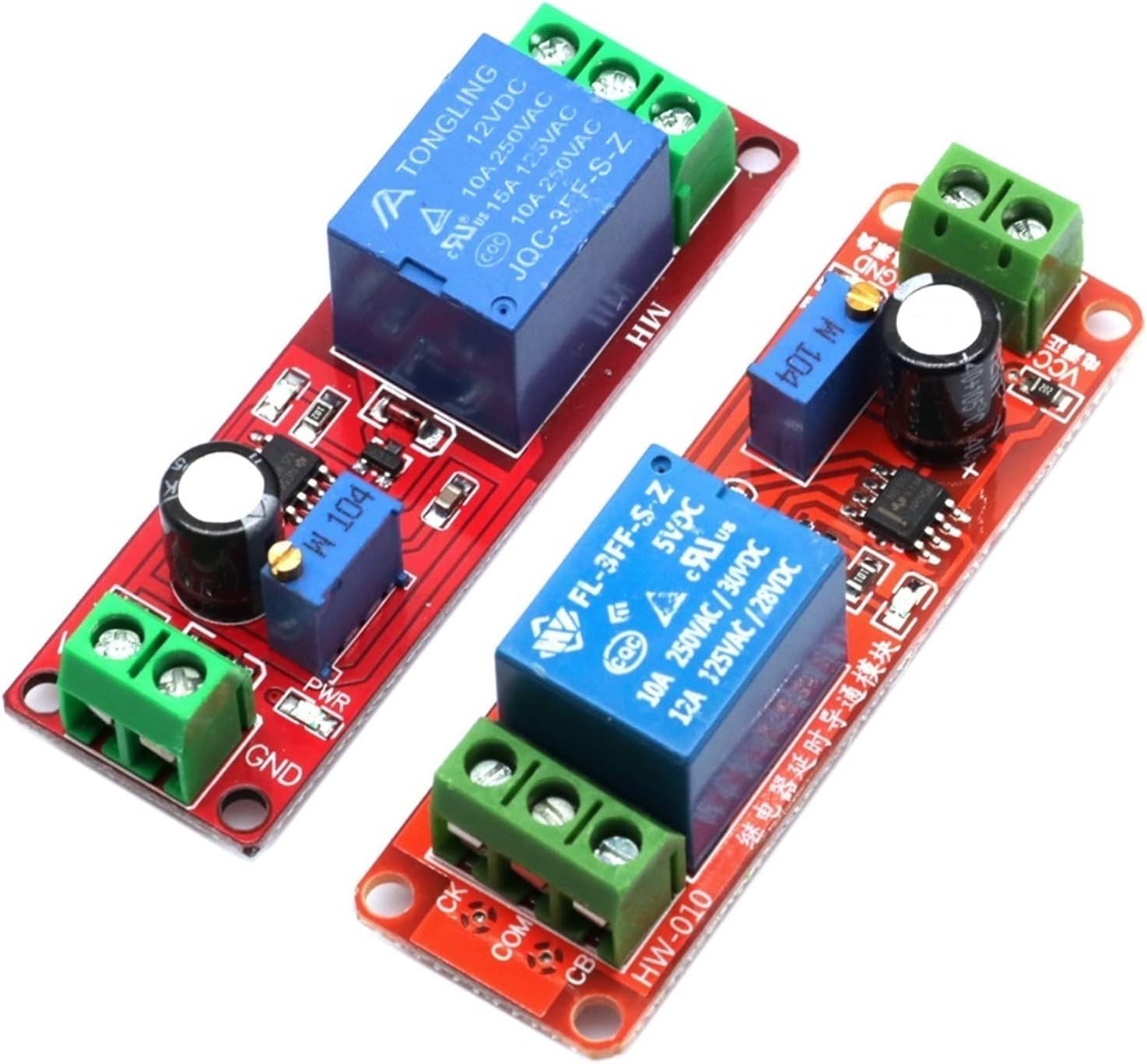DC 5V 12V Time Delay Relay NE555 Time Relay Shield Timing Relay Timer Control Switch Car Relays Pulse Generation Duty Cycle (Size : 12V)