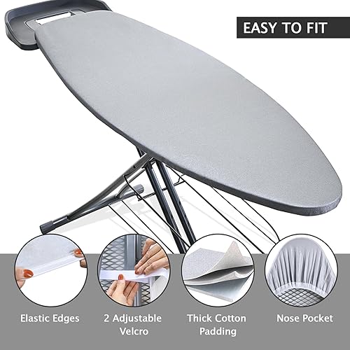 Ironing Board Cover and Pad for Extra Wide 18 x 49 Ironing Boards - Thumbnail 2