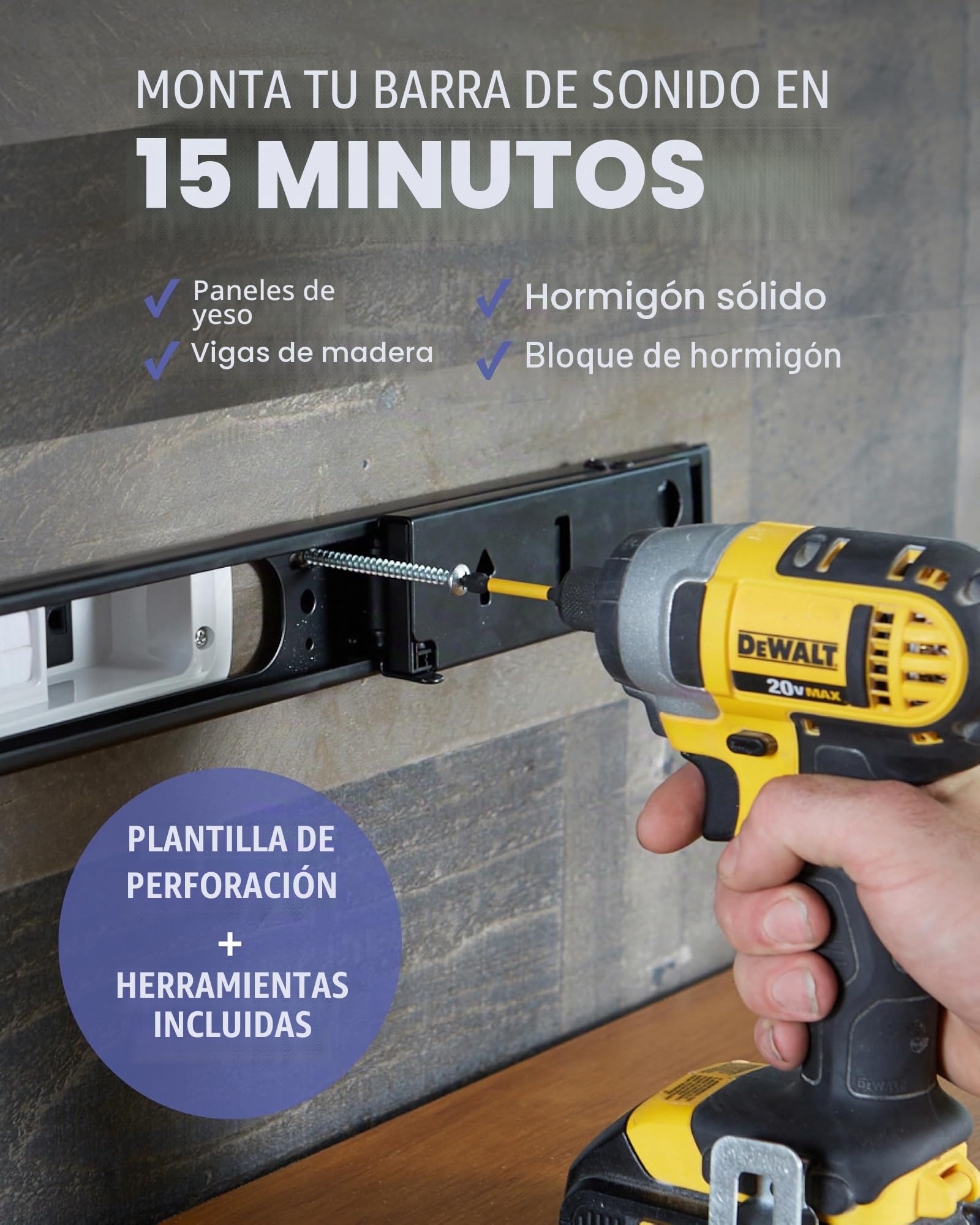 Sanus Soporte de Pared para Barra de Sonido Extensible diseñado para Barra de Sonido Sonos ARC - Diseño de Perfil bajo y Mejora de Audio para Dolby Atmos -OSSAWM1-B2