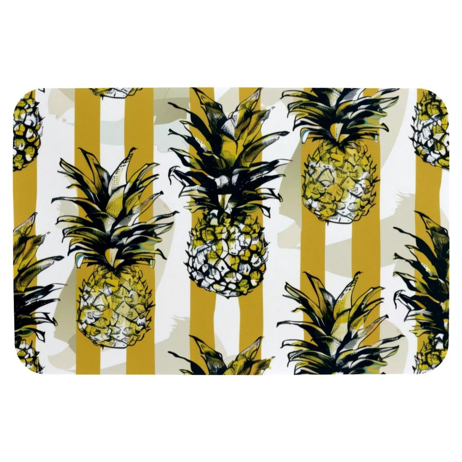 Tapis de bain absorbant et antidérapant séchage rapide jaune