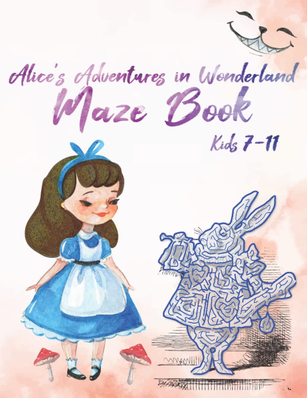 Alice's Adventures in Wonderland Maze Book, Kids 7-11