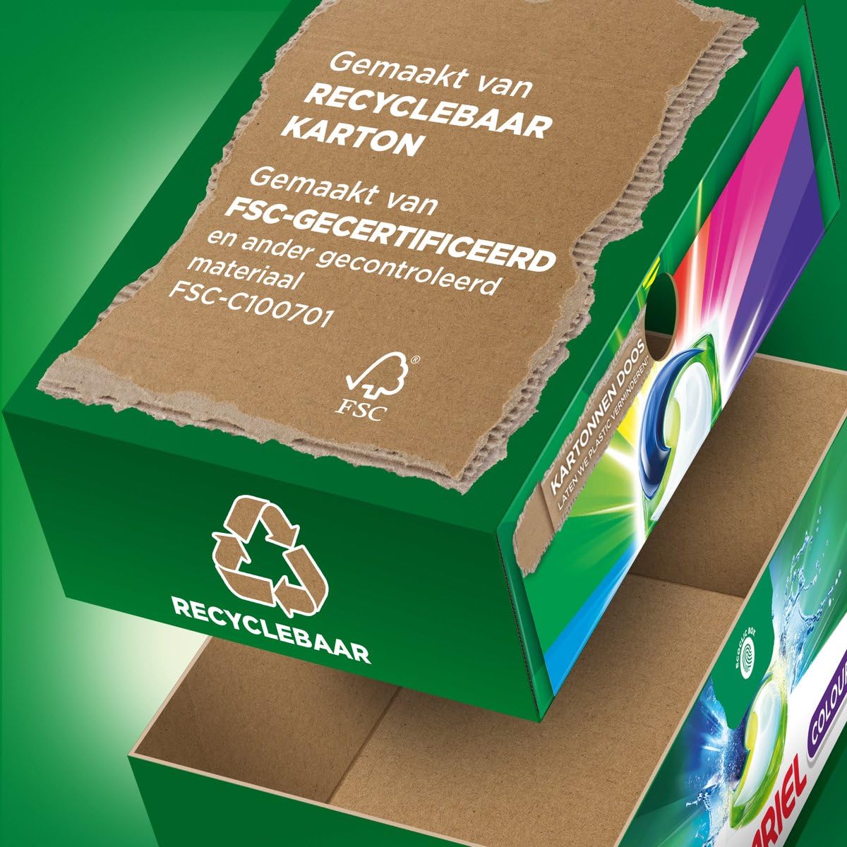Ariel Detergente Todo en 1 Cápsulas - Color - 4 x 38 Lavados - Paquete económico