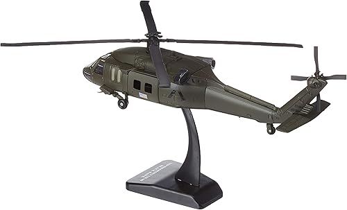 Miniatura 2 de Sky Pilot UH-60 negro halcón Diecast réplica de helicóptero a escala de 160