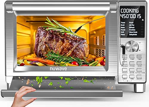 Nuwave Bravo XL Pro Air Fryer Toaster Oven, Improved 100%