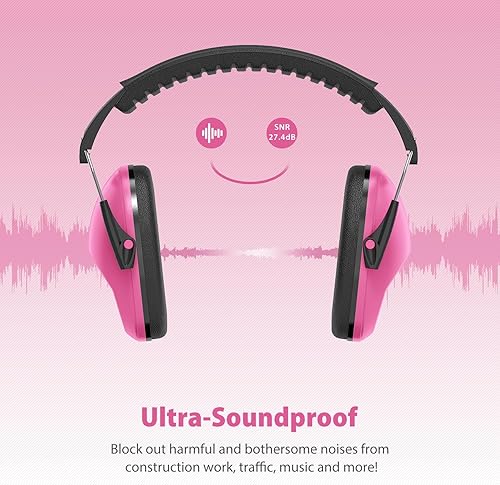 Miniatura 3 de Orejeras para reducción de ruido del Dr.meter auriculares con cancelación de ruido SNR de 27.4, para niños autistas, diadema ajustable, para monster