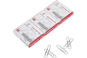 PAPERPAL Jumbo Paper Clips Smooth: The Big, Bold Solution for Office & Home