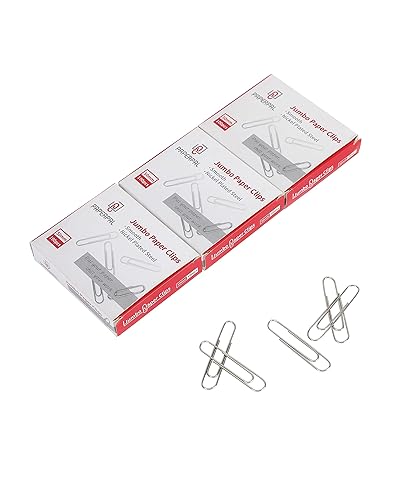 PAPERPAL Paperclips for Office School & Personal Use, Jumbo Smooth