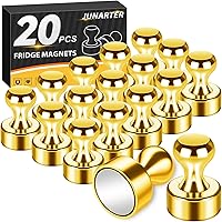 Vista 13 de Paquete de 20 Chinchetas Magnéticas, Imanes Negros Fuertes para Refrigerador, Imanes para Pizarra Blanca, Imanes para Refrigerador Fuertes, Imanes