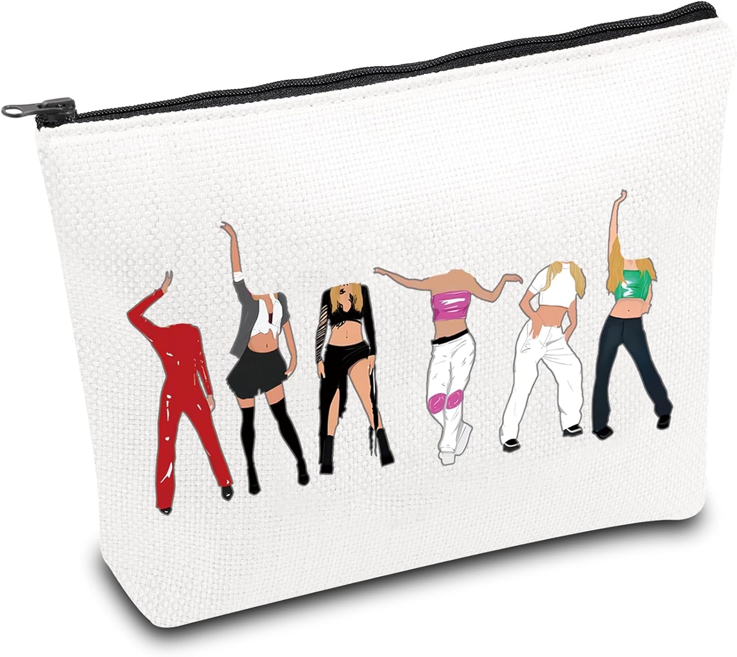 TOBGBE 90s Pop Music Cosmetic Makeup Bag Singer Fans Gift Albums Makeup Zipper Pouch Bag Music Lover Merchandise 90 Musician Gifts (90s Pop BAG)