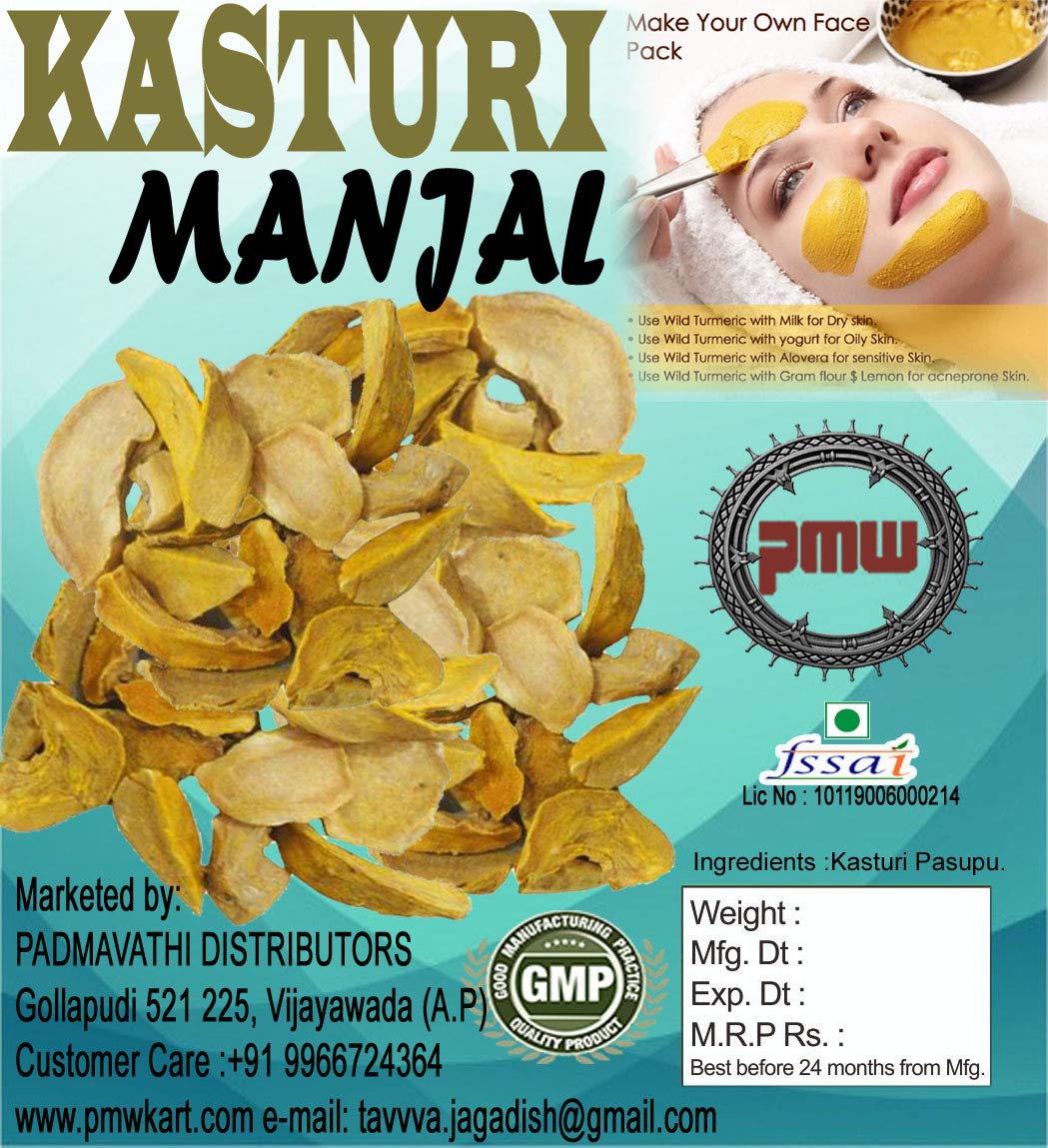 Pmw - Kasturi Turmeric - Kasturi Pasupu - Raw Material - Kasturi Manjal - 1 Kilo - Loose Packed