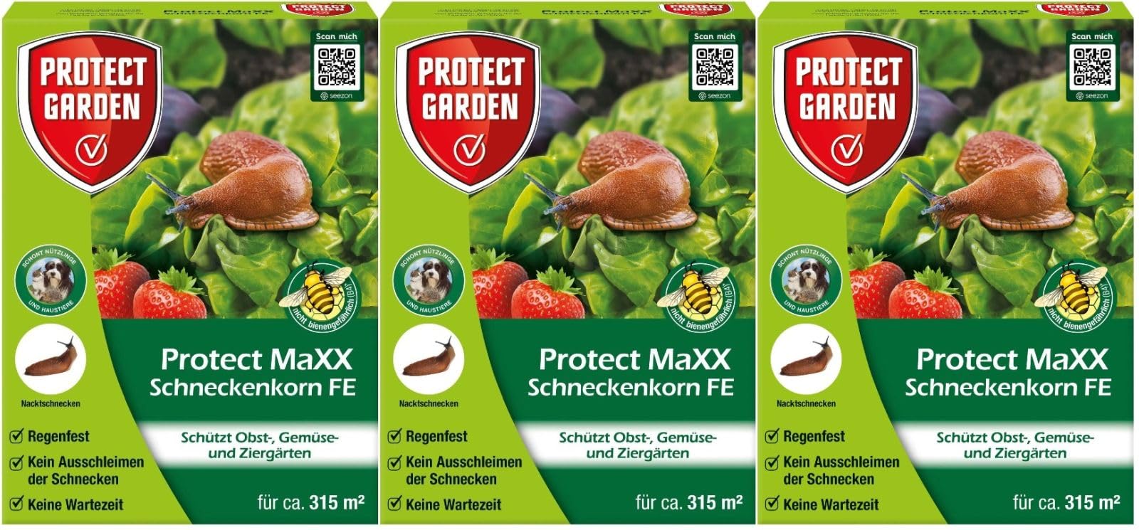 3 X 1,2kg Protect MaXX Schneckenkorn FE