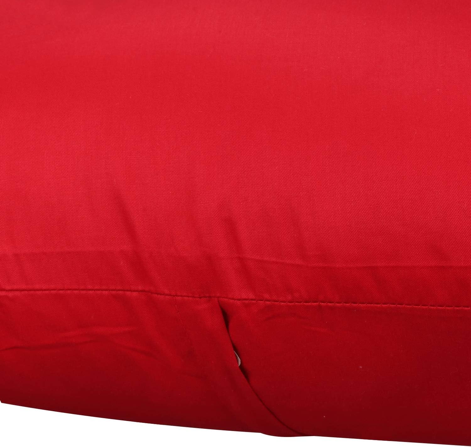 4-Pack Cotton Solid Decorative Throw Pillow Case Square Cushion Cover Pillowcase (Cover Only,No Insert)(18x18 inch/ 45x45cm,Red) : Home & Kitchen