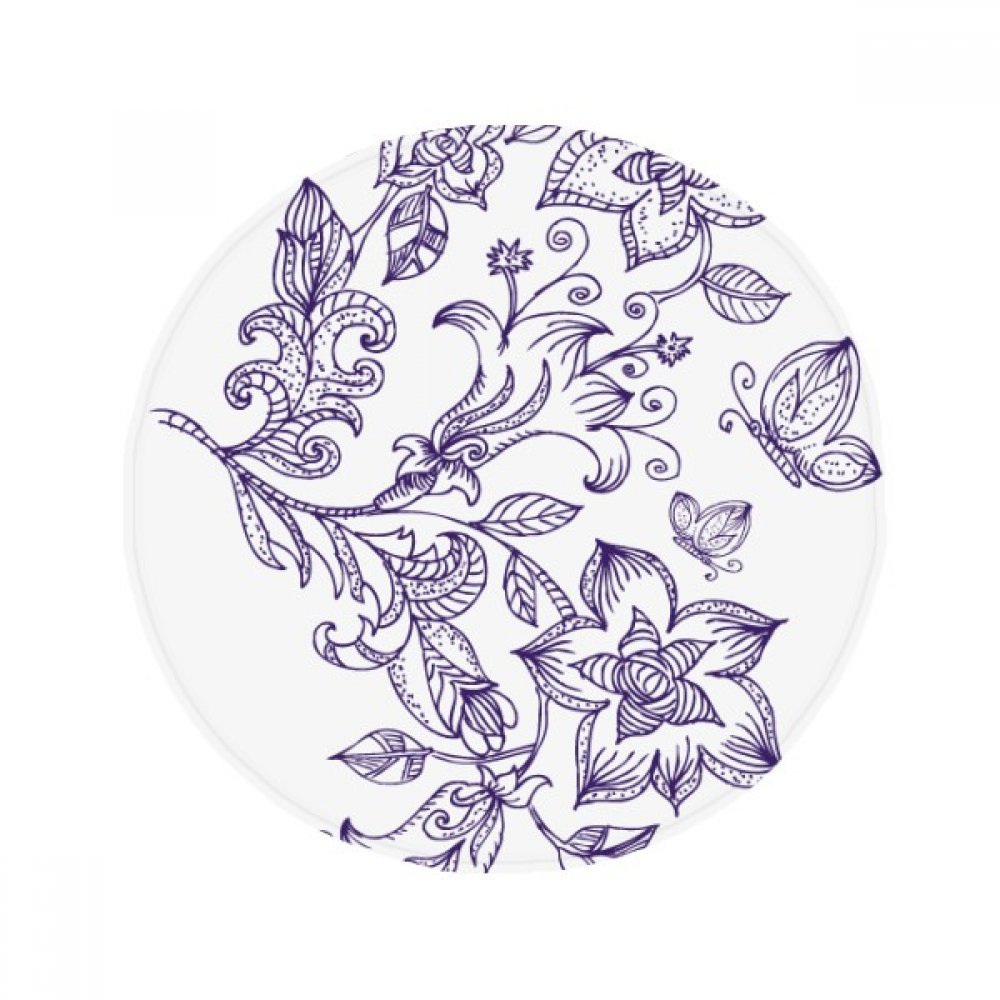 Tapis lilas décoratif de 80cm idéal pour sécuriser la salle de bain et le salon