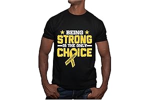 Pediatric Cancer Awareness Multicolor T-Shirt