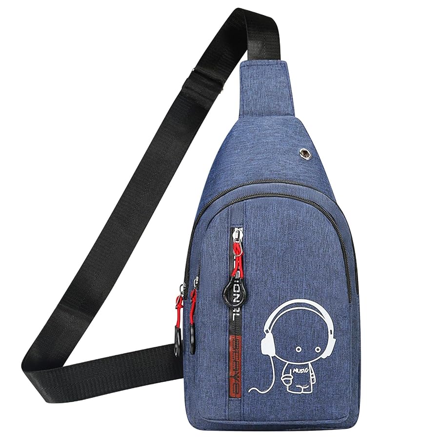 Borsa A Tracolla Uomo Regolabile In Nylon - Zaino Monospalla Multifunzione Per Sport E Viaggi - Foto 8