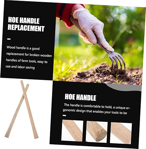 Miniatura 9 de Yardwe Mango de madera maciza, mango de martillo de trineo, mango de madera, mango de hacha, mango de repuesto, mango de madera, mango de pala,