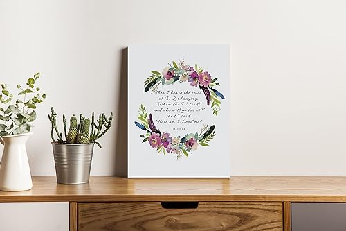 Miniatura 2 de Nogrit Isaías 68 Arte de pared cristiano, versículo de la Biblia, decoración de pared cristiana, decoración de pared cristiana, decoración de pared