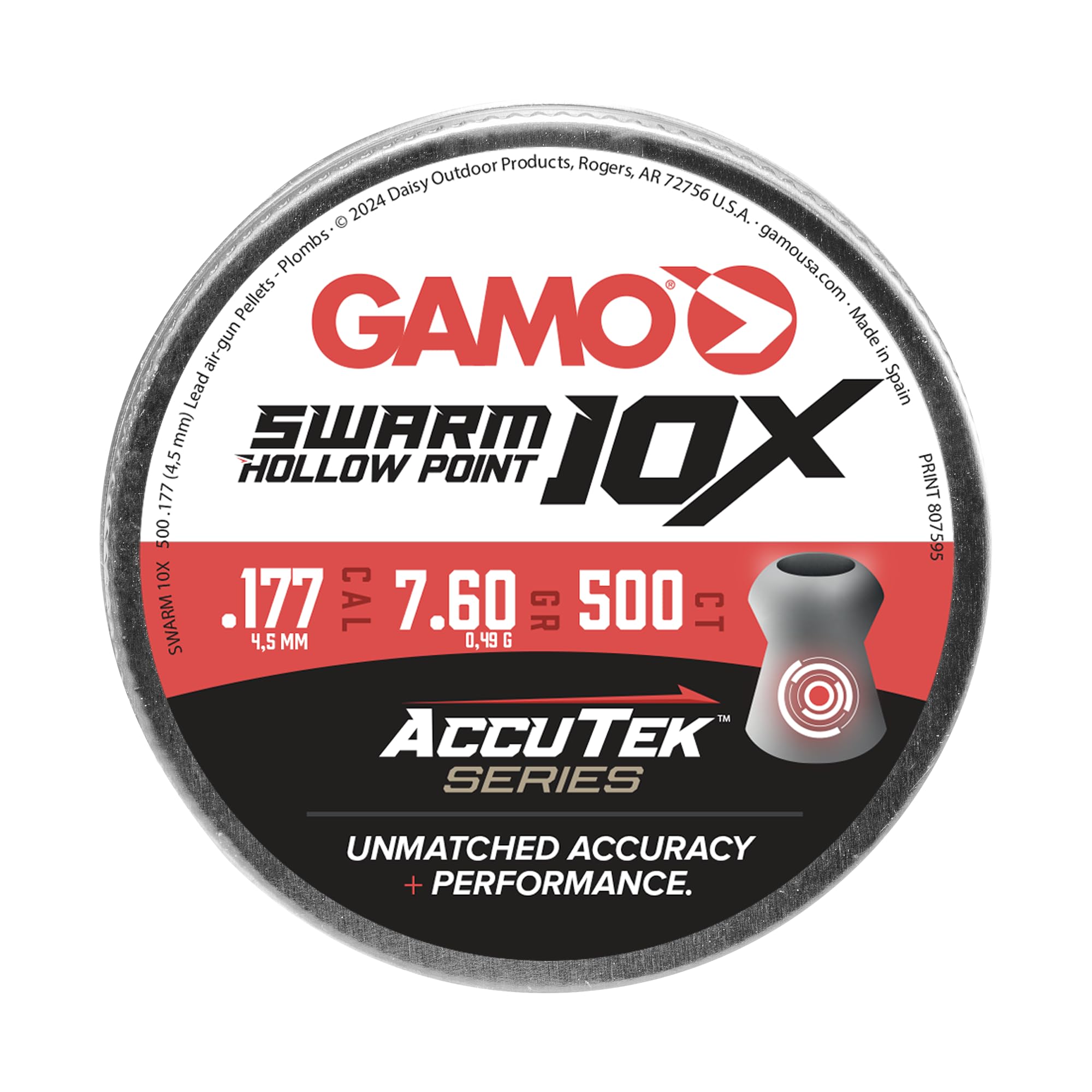 Gamut Red Diamond ガットG弦 Amazon.com : Gamo, Swarm 10X .177 Cal, Hollowpoint, 500ct, .177