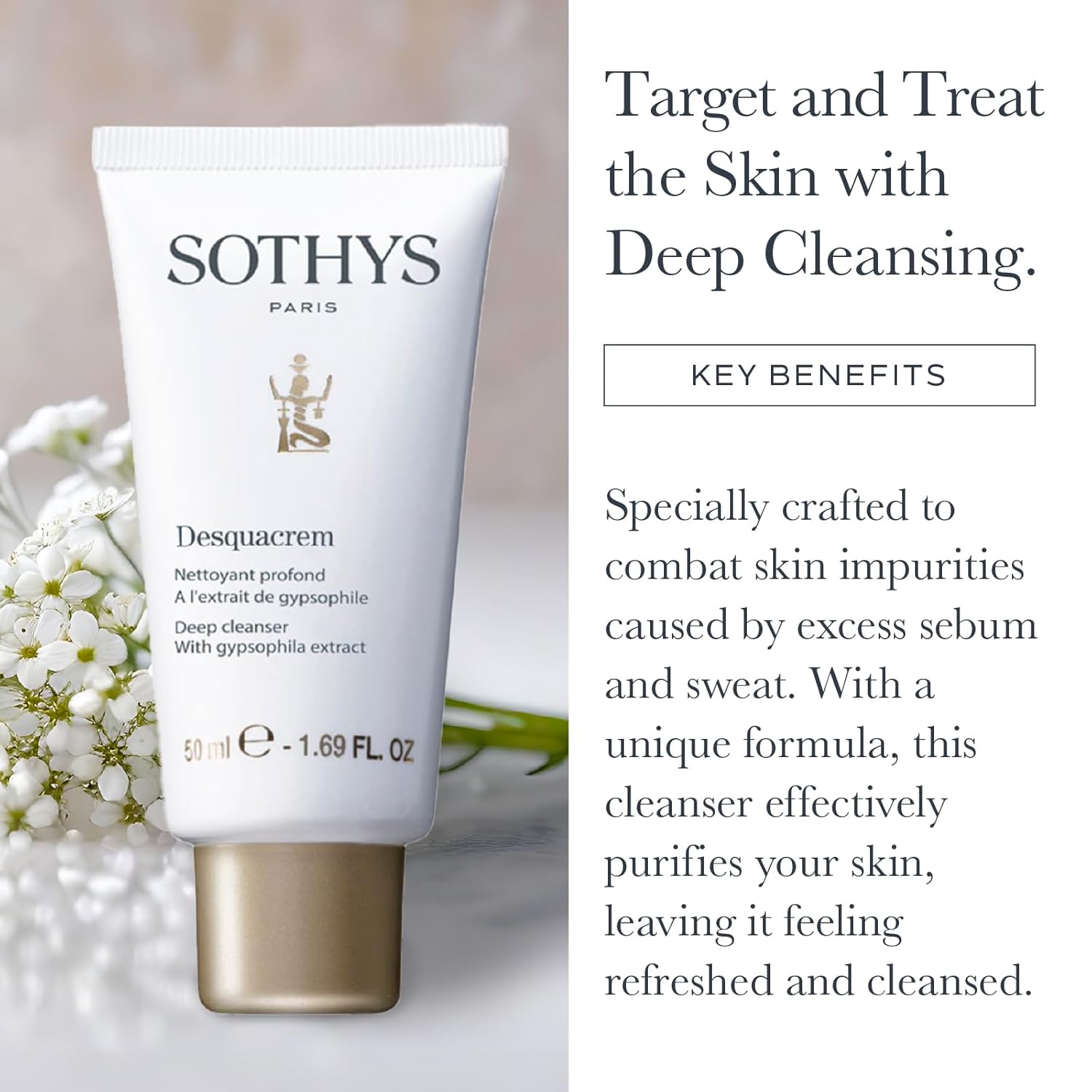 SOTHYS Desquacrem | Gentle Face Cleanser Cream for Women | Hydrating Acne Remover For All Skin Types - Image 5