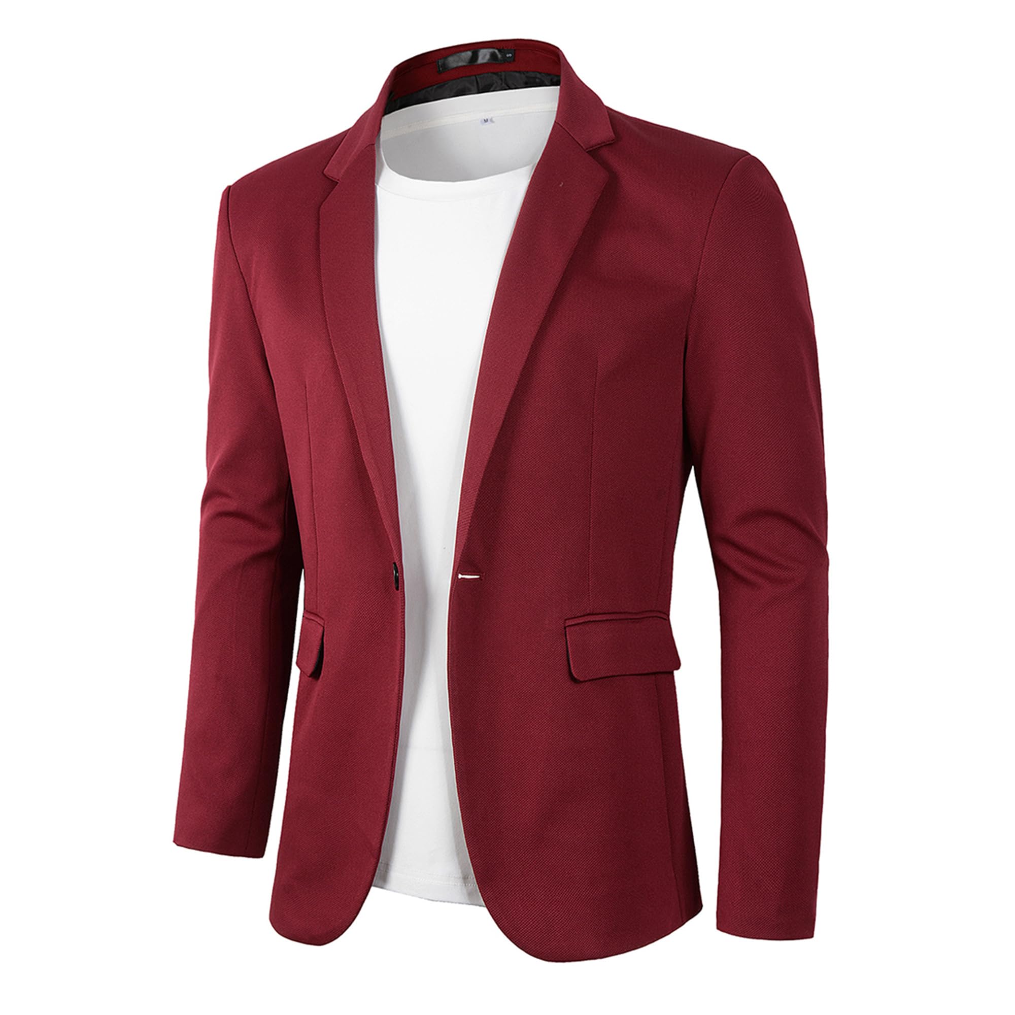 Beninos Men's Casual Blazer Suit Jackets Lightweight Sports Coats One Button