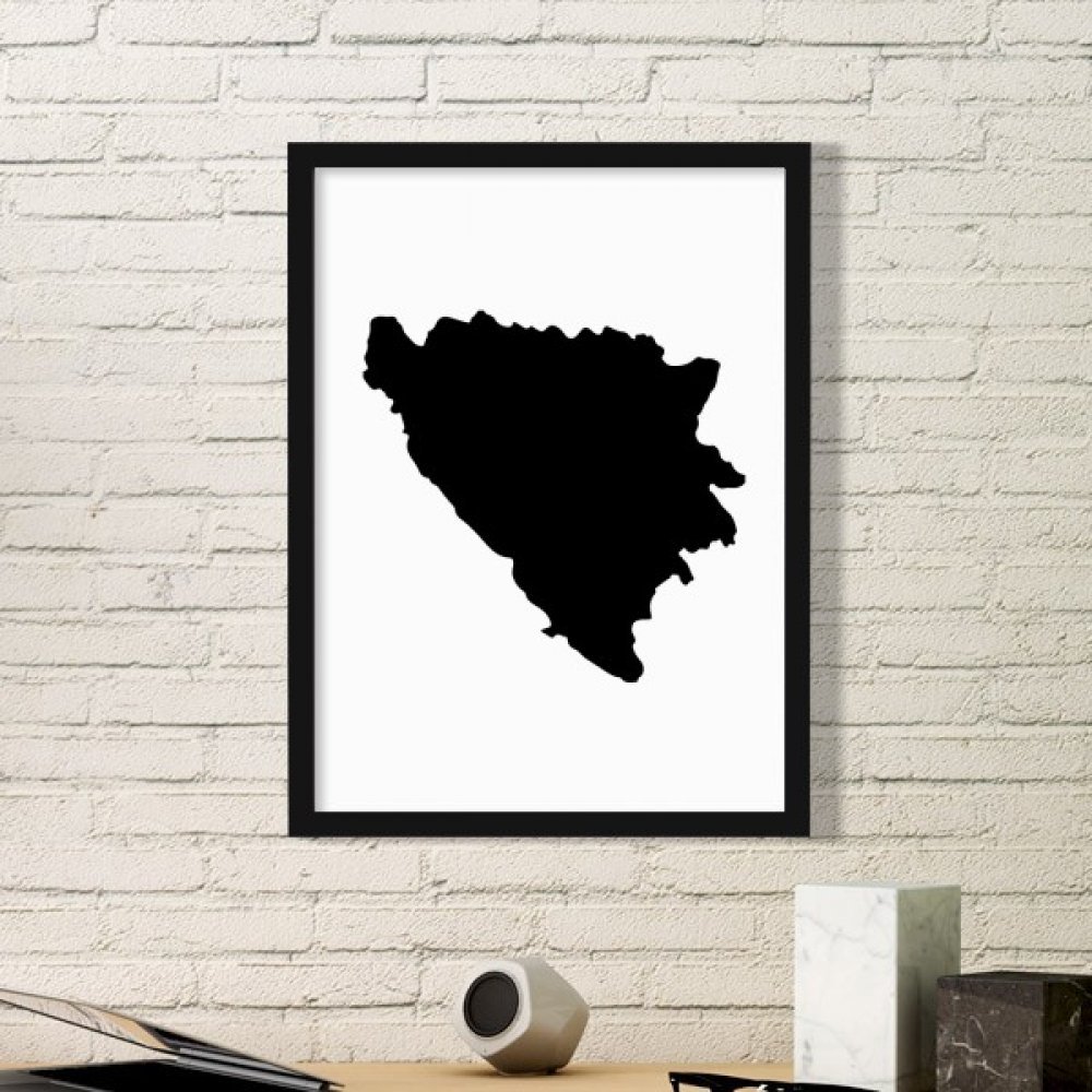 Cadre photo Bosnie-Herzégovine pour salon et bureau élégant