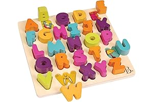 B. toys Alpha B. Tical - Wooden and Modern Alphabet Puzzle for...