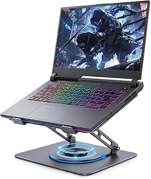 Leeboom 360 Rotating Gaming Laptop Stand, Height Adjustable