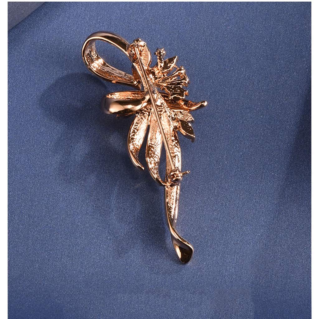 Brooch Broche de Ramo de Diamantes Lindo para Mujer con Broche de Cristal, Adecuado para Vestido, Bufanda, Chal