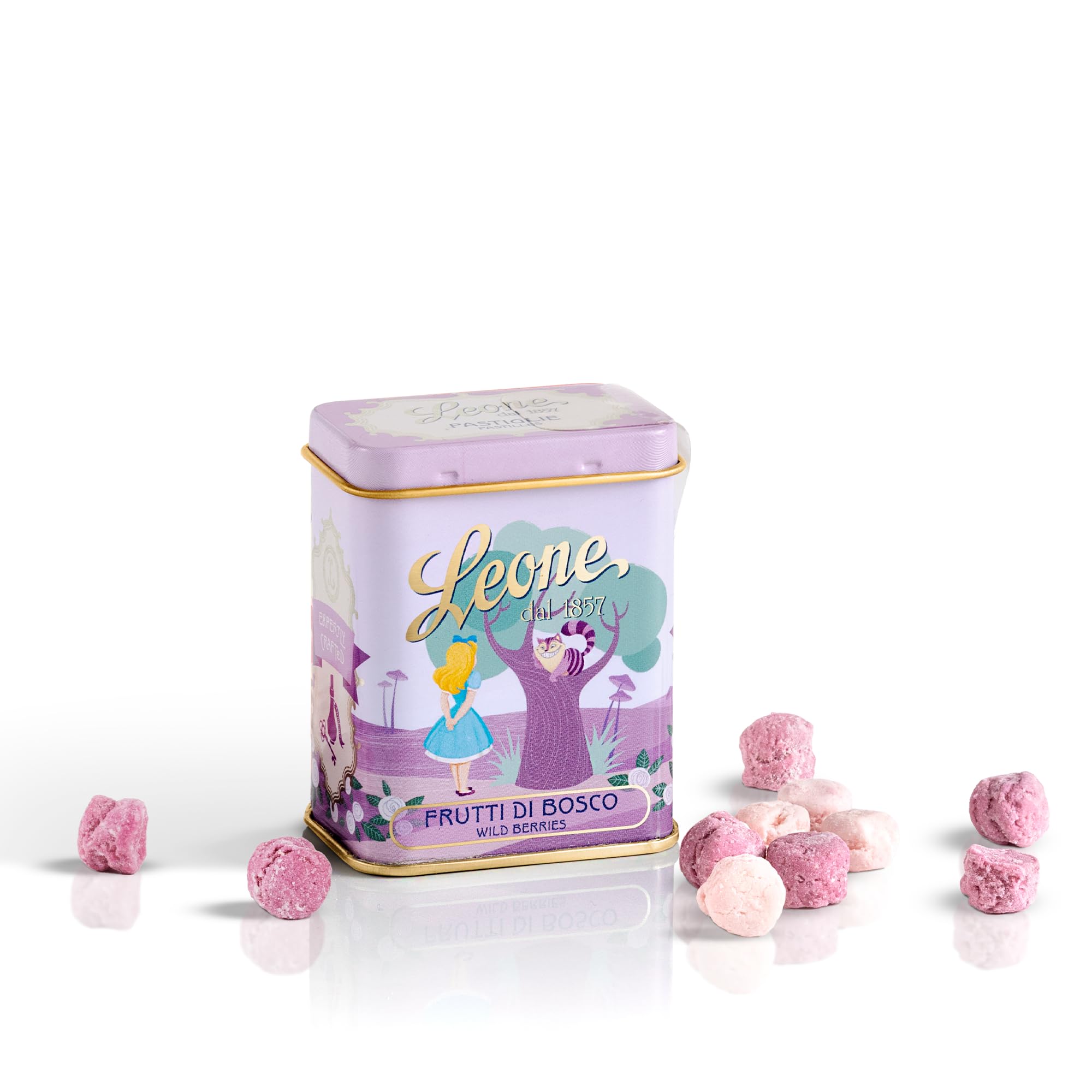 Leone dal 1857 - Lattine Pastiglie Leone Collezione C'era Una Volta - Caramelle Miste Dissetanti e Caramelle ai Frutti di Bosco - 6 Lattine da 30g (6 x 30g)