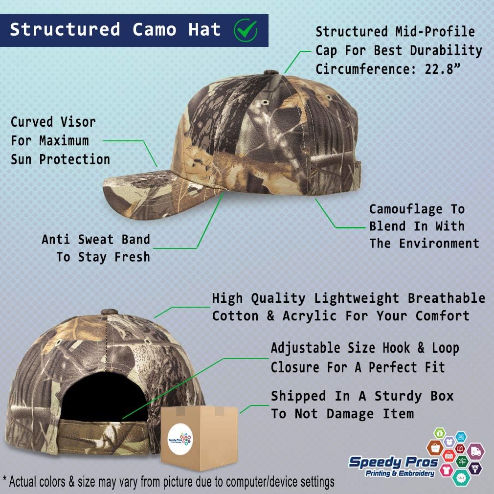 Speedy Pros Camo Baseball Cap Swamp Donkey Embroidery Hunting Dad Hats for Men & Women - Image 2