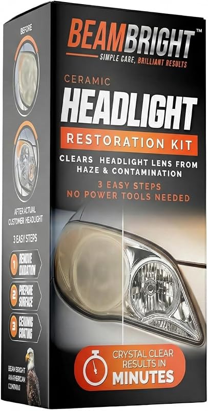 Kit de Restauração de Faróis BEAM BRIGHT com Revestimento Cerâmico UV – BB-HRK