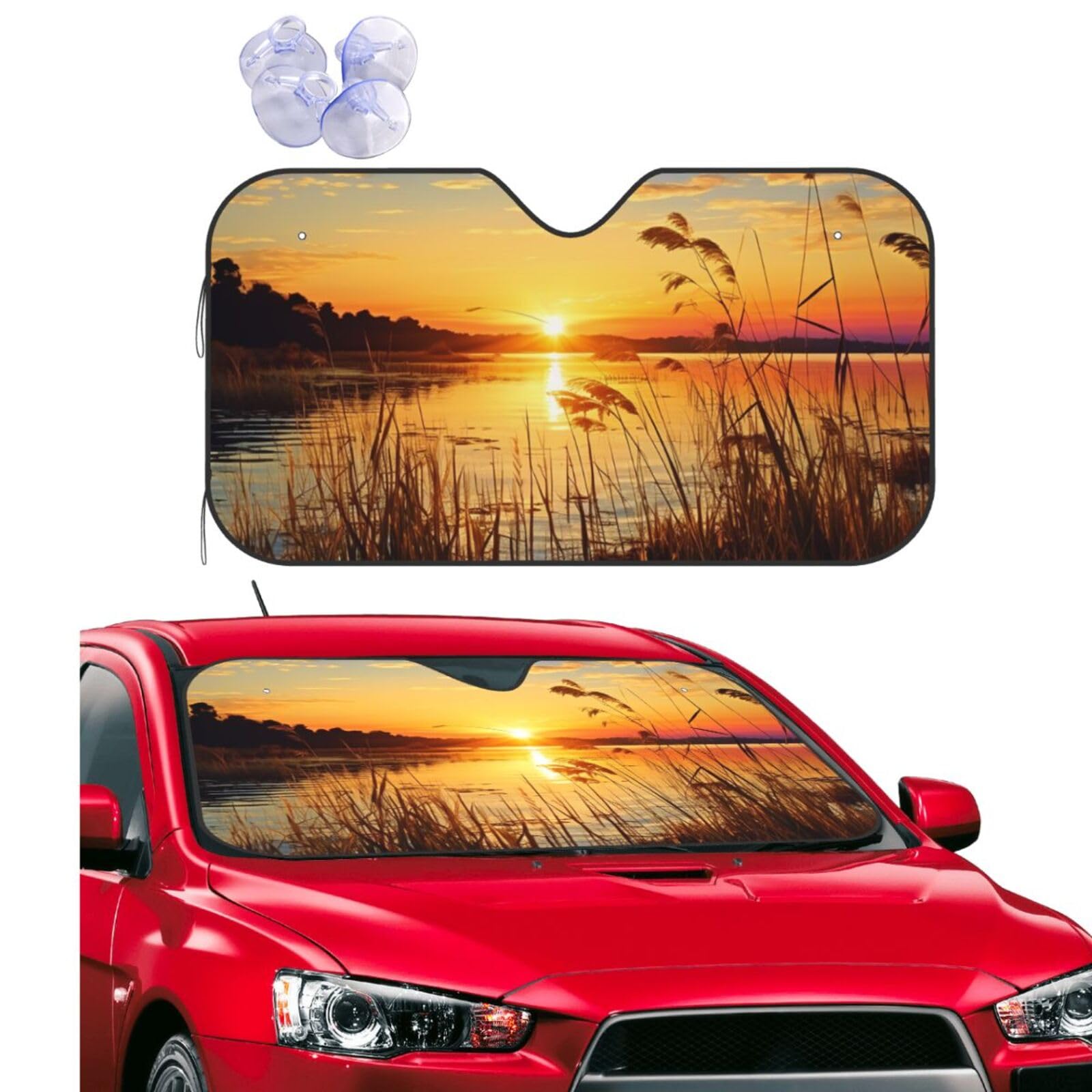 Parasol de coche universal reflectante y paraguas térmico protector S 4