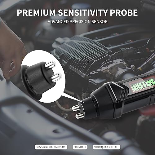 Miniatura 3 de Probador de líquido de frenos de automóvil, probador de humedad multifuncional para líquido de frenos DOT3 DOT4 DOT 5.1, tiras de prueba universales