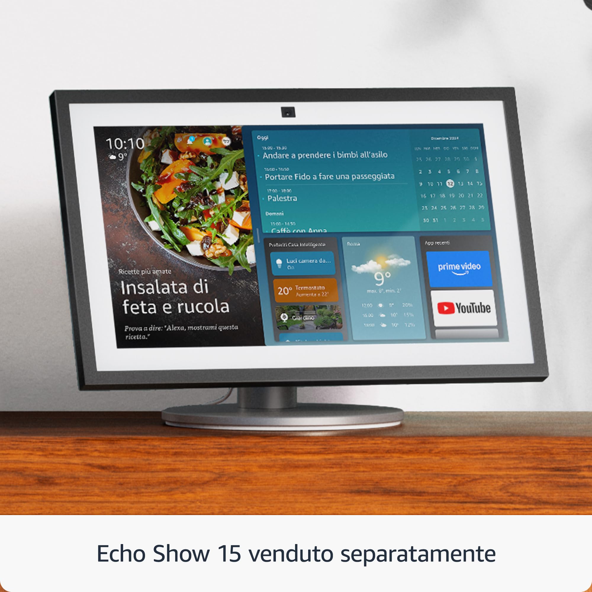 Supporto premium regolabile di Amazon | Per Amazon Echo Show 15 (venduto separatamente)