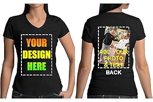 Custom V Neck T-shirt for Women