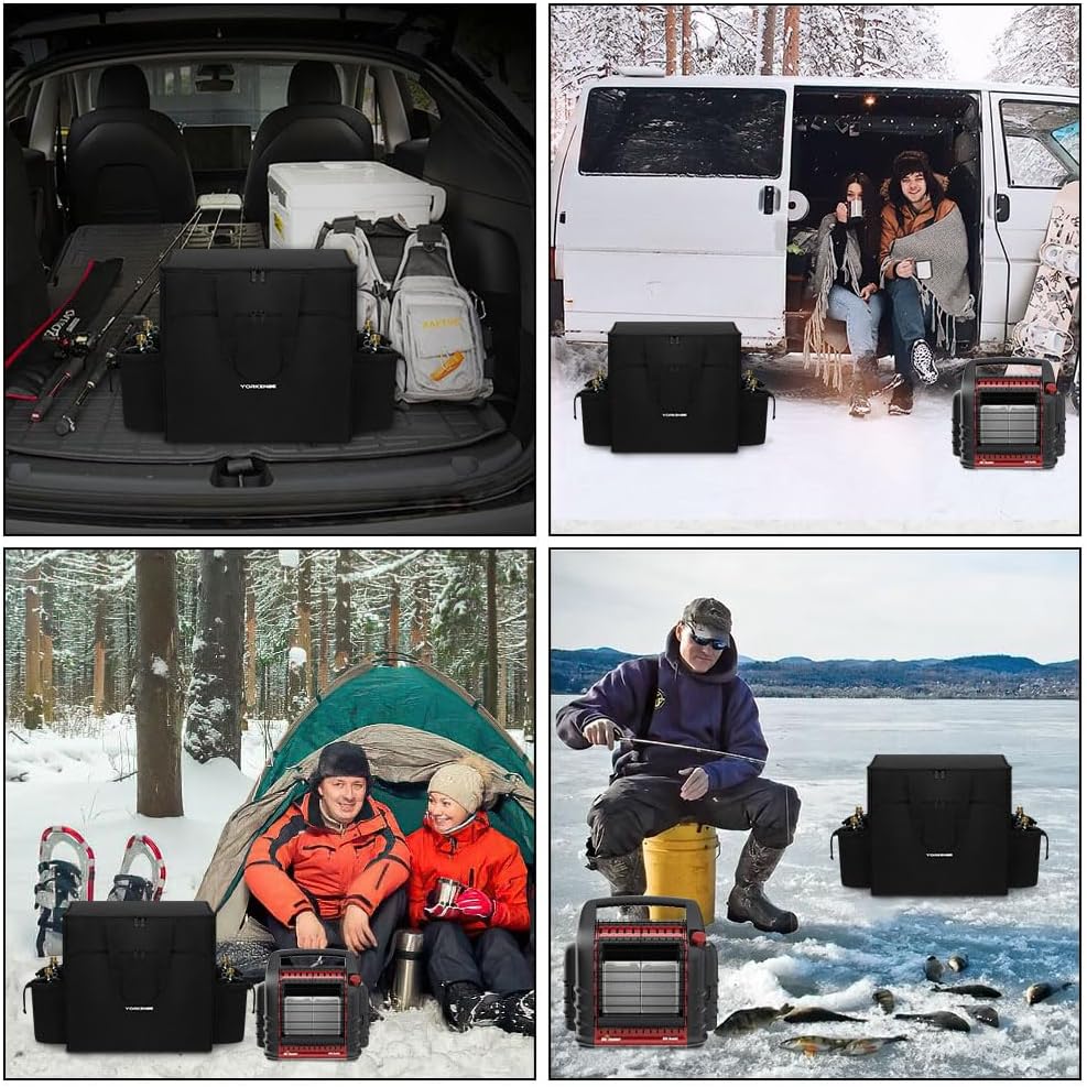 Big Heater Carry Bag Compatible with Mr. Heater Big Buddy Heater, Water Resistant Buddy Propane Heater Carrying Case, with Multiple Pockets and Anti-Slip Bottom
