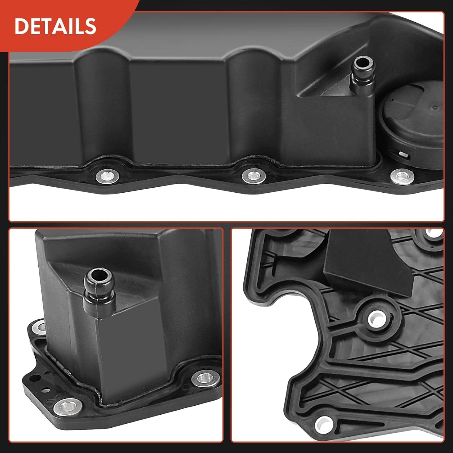 A-Premium Engine Valve Cover, with Gasket, Compatible with Volvo S80 2007-2014, V70 2008-2010, XC60 2010-2014, XC70 2008-2014, XC90 2007-2014, L6 3.2L, Replace # 30757664 30788442