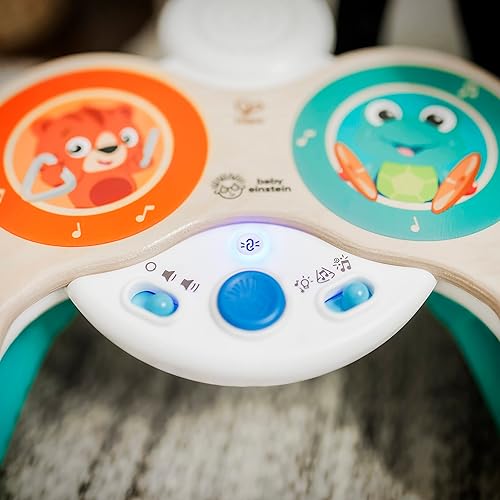 Miniatura 5 de Baby Einstein Together in Tune Drums Juguete musical de madera inalámbrico seguro para niños pequeños colección Magic Touch a partir de 12 meses