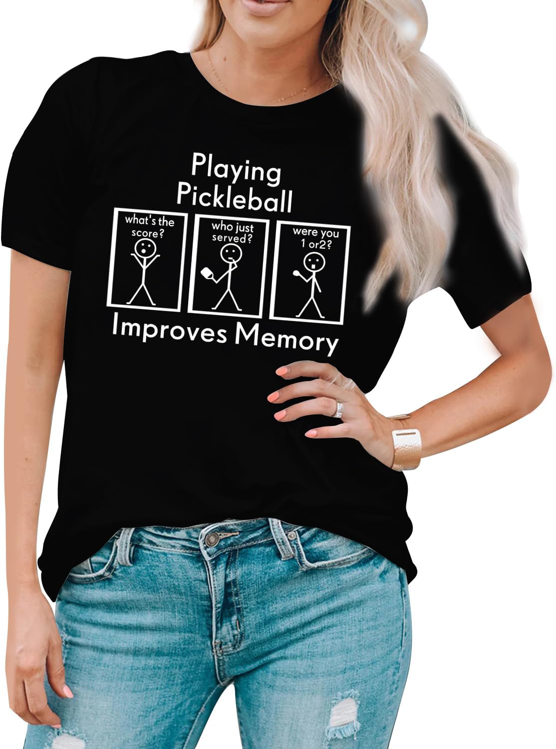 Women Pickleball Shirt Pickleball Player T-Shirt Pickleball Lover Gift Tee Tops - Image 2