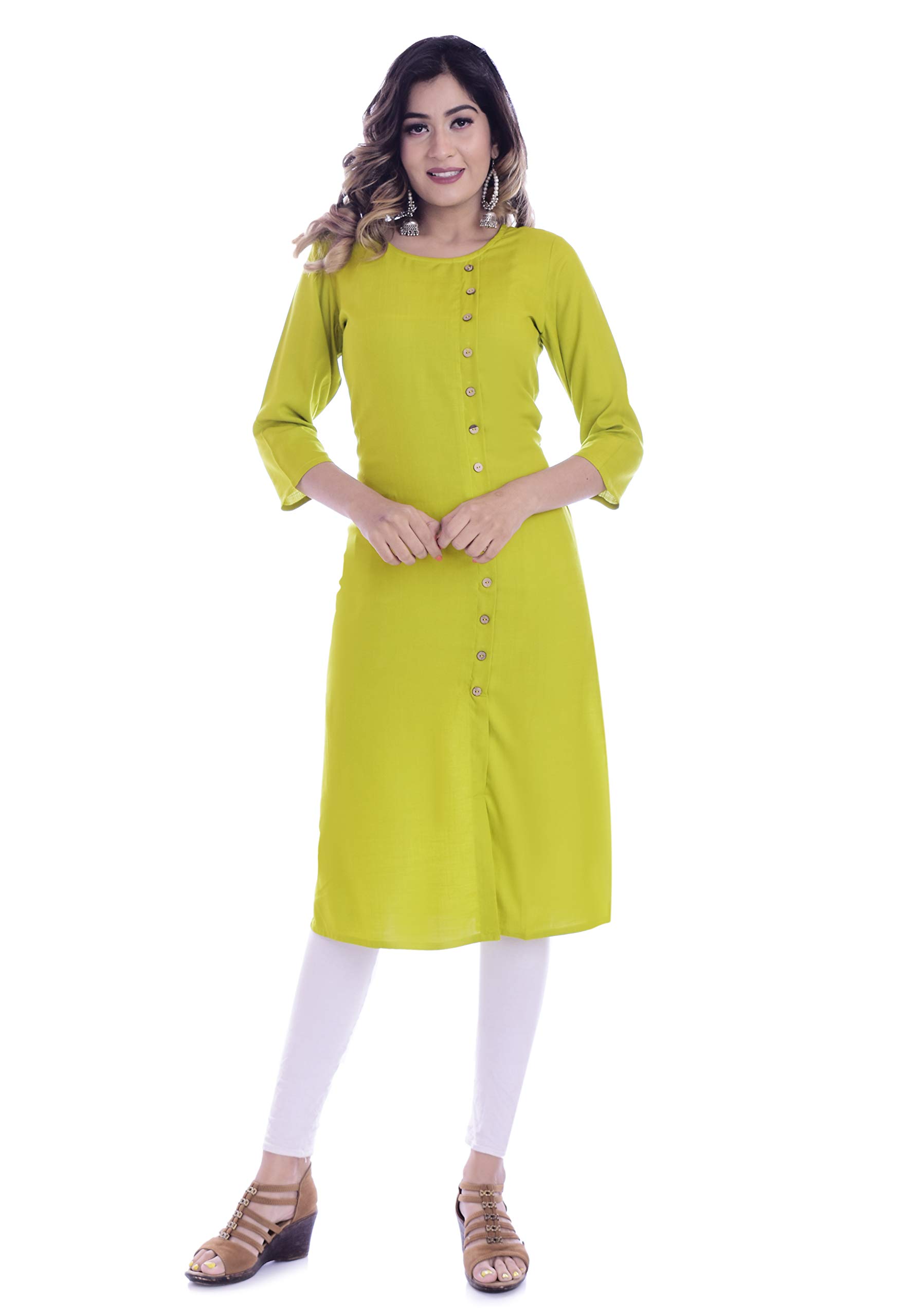 Royansh Women's Rayon Regular Kurta