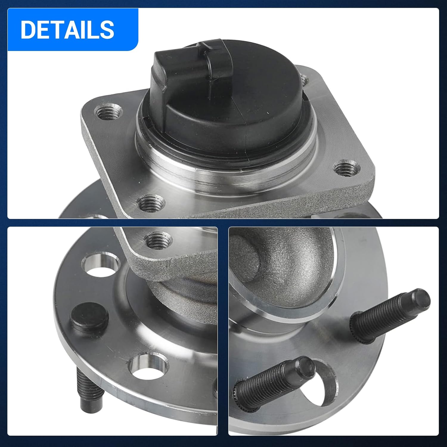 Autoround 513090 Front/Rear Wheel Bearing and Hub Assembly Compatible with Chevrolet Camaro 1993-2002 / S10 1997-1998, Pontiac Firebird 1993-2002, Avanti II 2001-2004, 5-Lug w/ABS, Set of 2