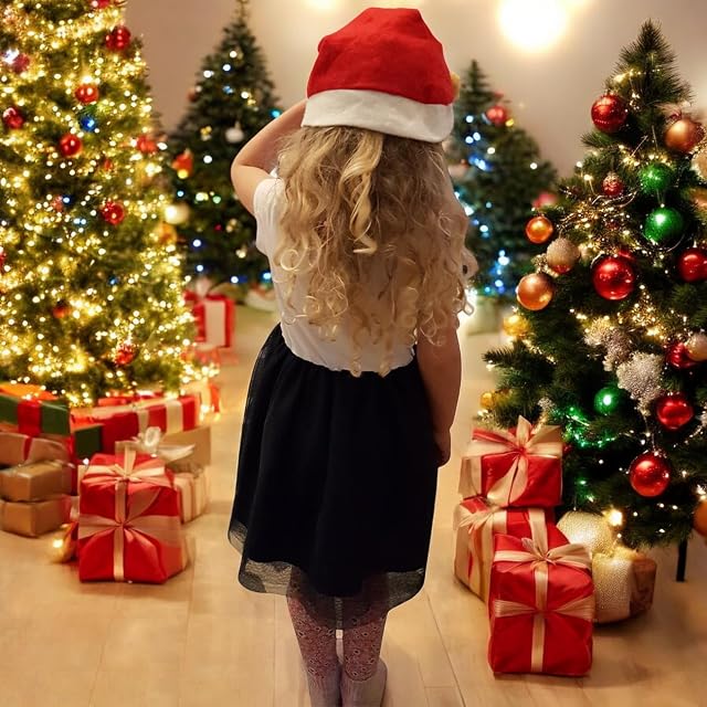 Foto 5 de 8 de Lote de 4 Gorros de Navidad Gorro de Invierno Papá Noel Felices Rojo Roja